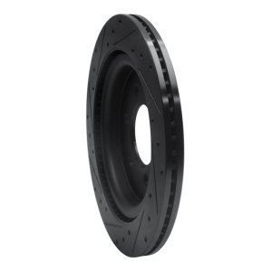 Ford F-150 Brake Rotor (1) - Rear Right - R1 Concepts - Drilled & Slotted - Black - `21-`25